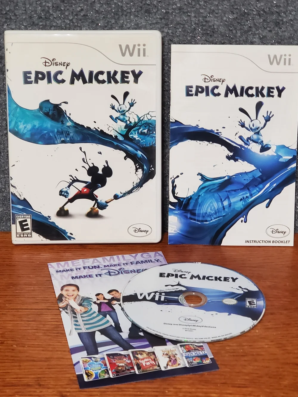Disney Epic Mickey (Nintendo Wii, 2010) Oswald The Lucky Rabbit Returns Game